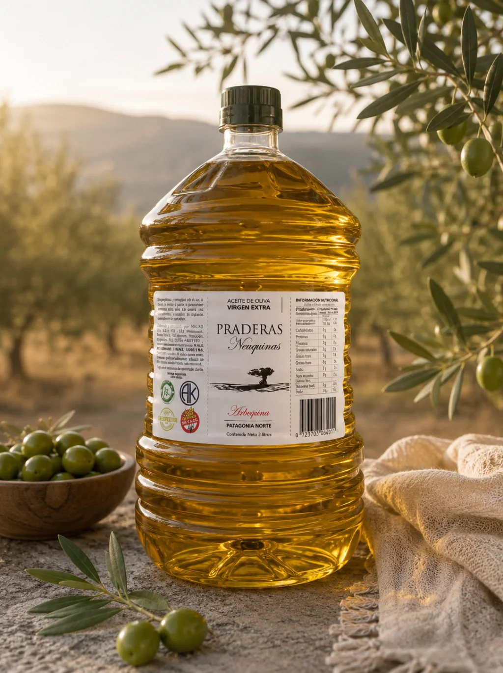 Aceite Oliva Primer Viaje, vista del producto